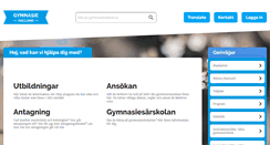 Desktop Screenshot of gymnasiehalland.se